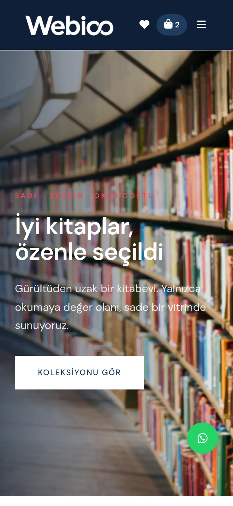 Kitap & Kırtasiye E-Ticaret #2 - Mobil Gorunum