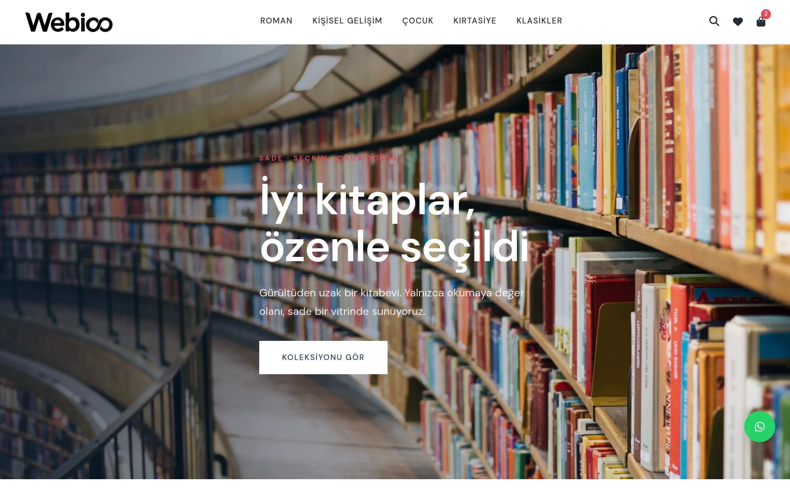 Kitap & Kırtasiye E-Ticaret #2 - Masaustu Gorunum