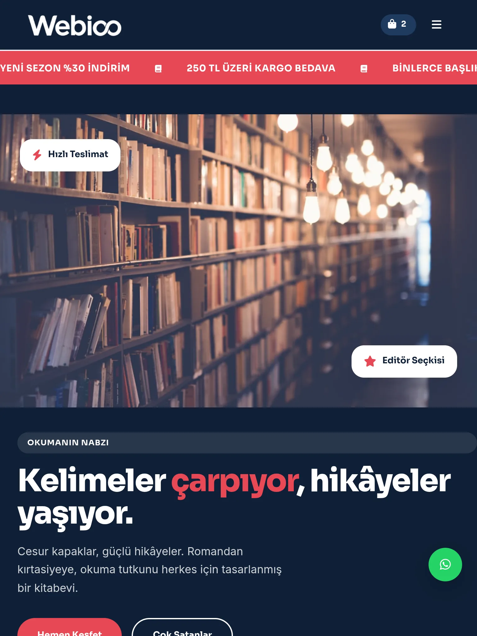 Kitap & Kırtasiye E-Ticaret #3 - Tablet Gorunum