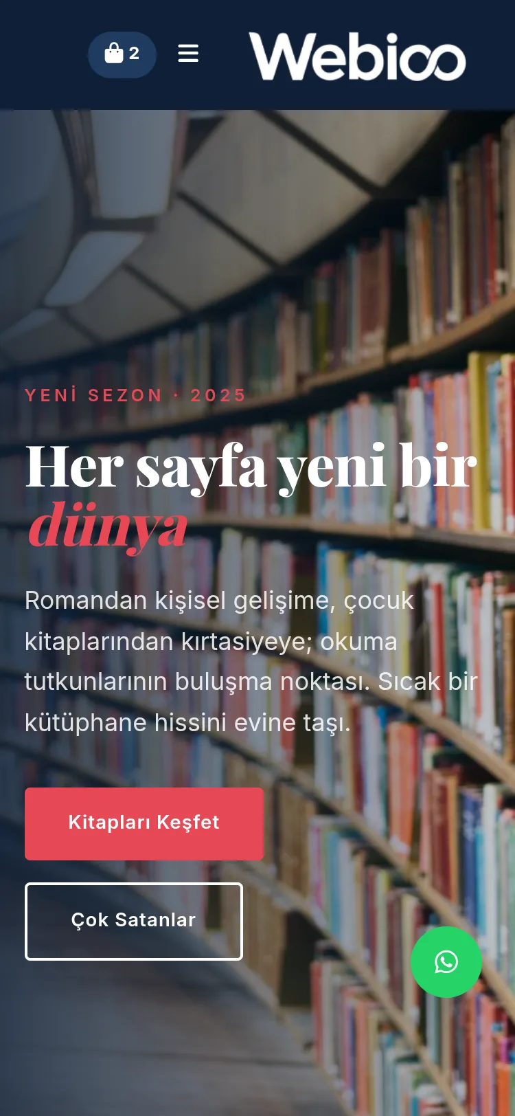 Kitap & Kırtasiye E-Ticaret #4 - Mobil Gorunum