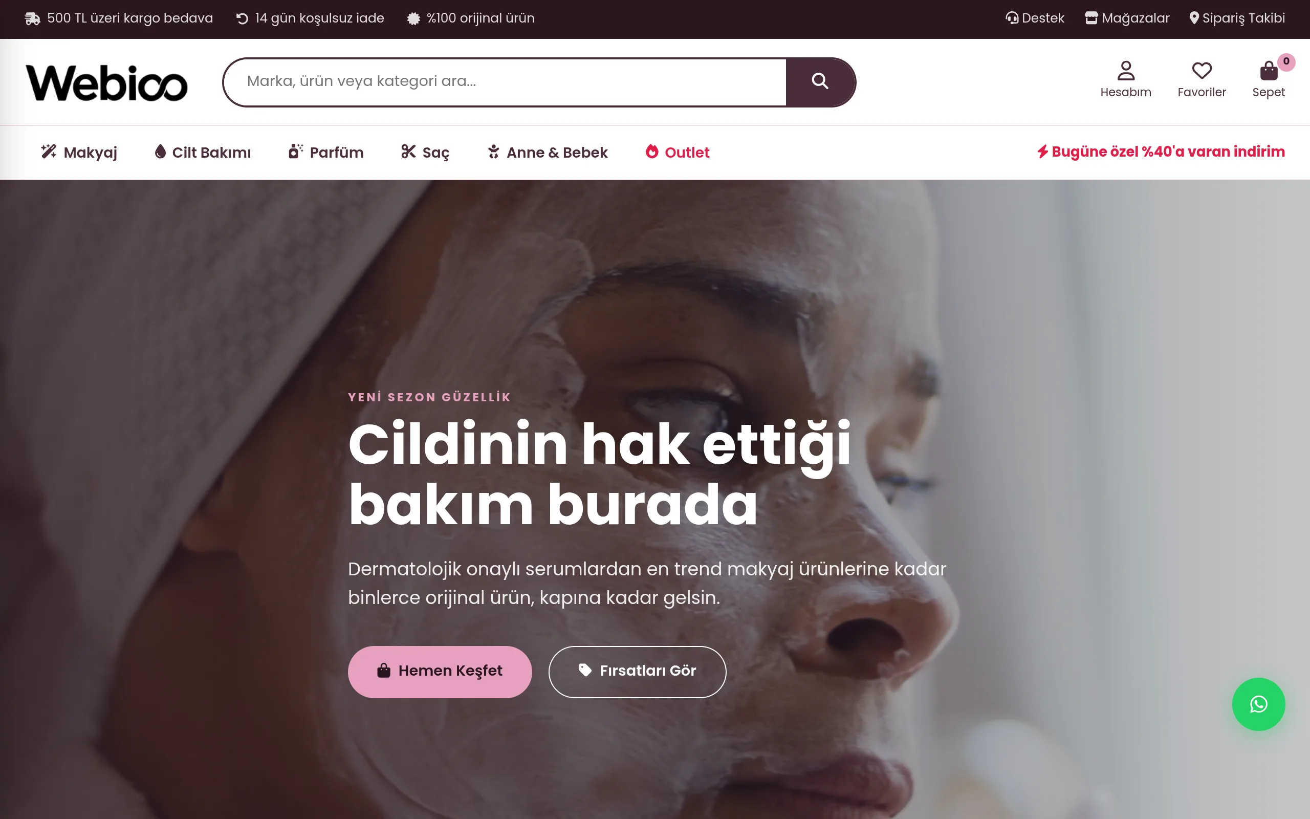Kozmetik & Parfüm E-Ticaret #1 - Masaustu Gorunum