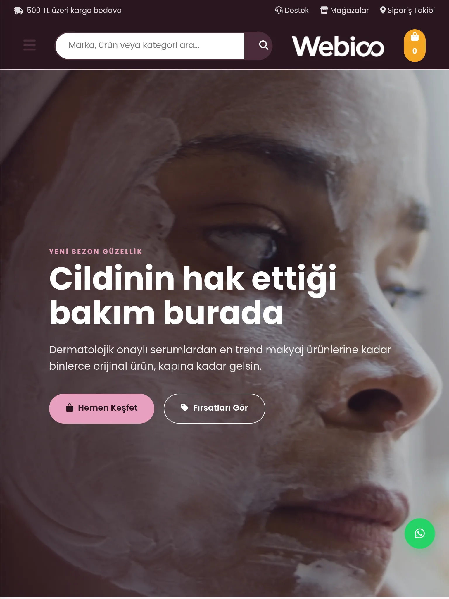 Kozmetik & Parfüm E-Ticaret #1 - Tablet Gorunum