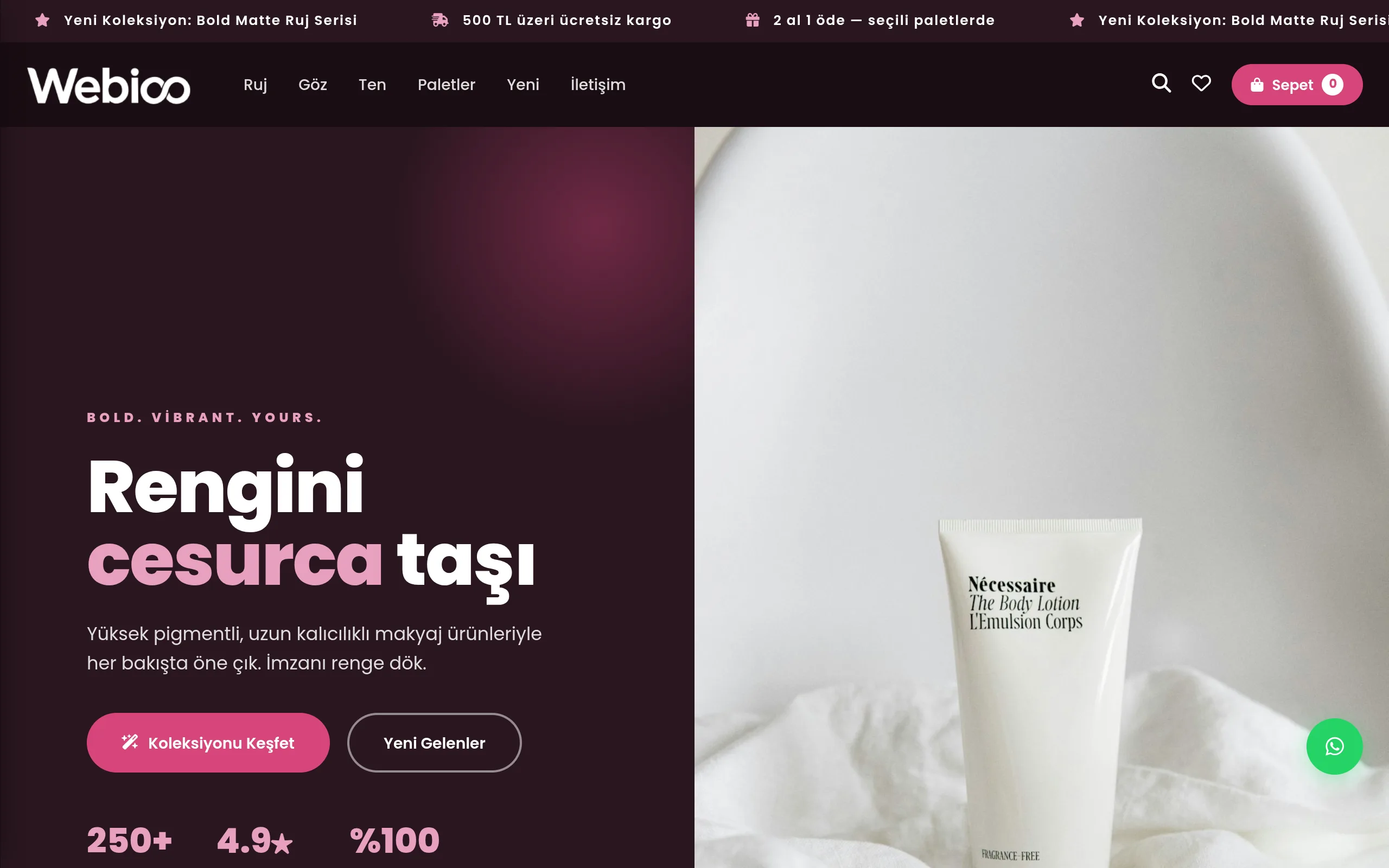 Kozmetik & Parfüm E-Ticaret #3 - Masaustu Gorunum