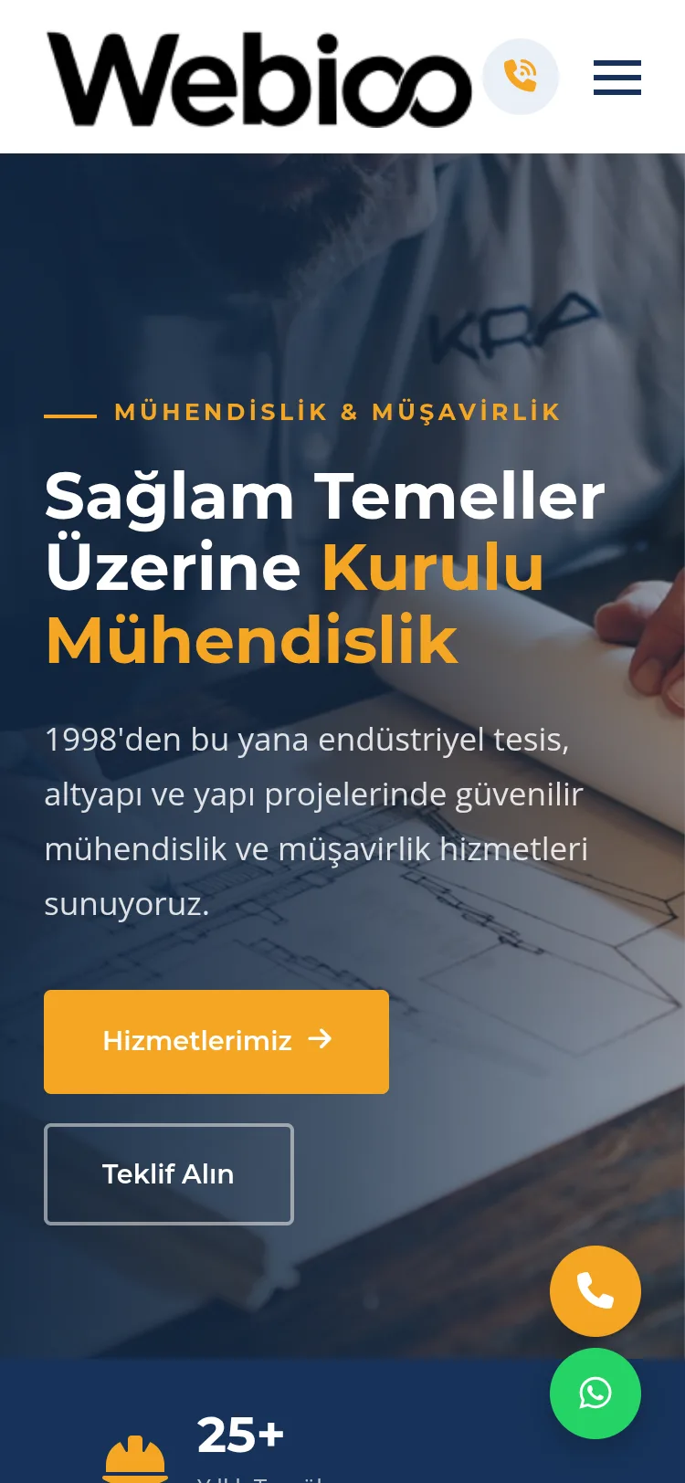 Mühendislik Şablonu #2 - Mobil Gorunum