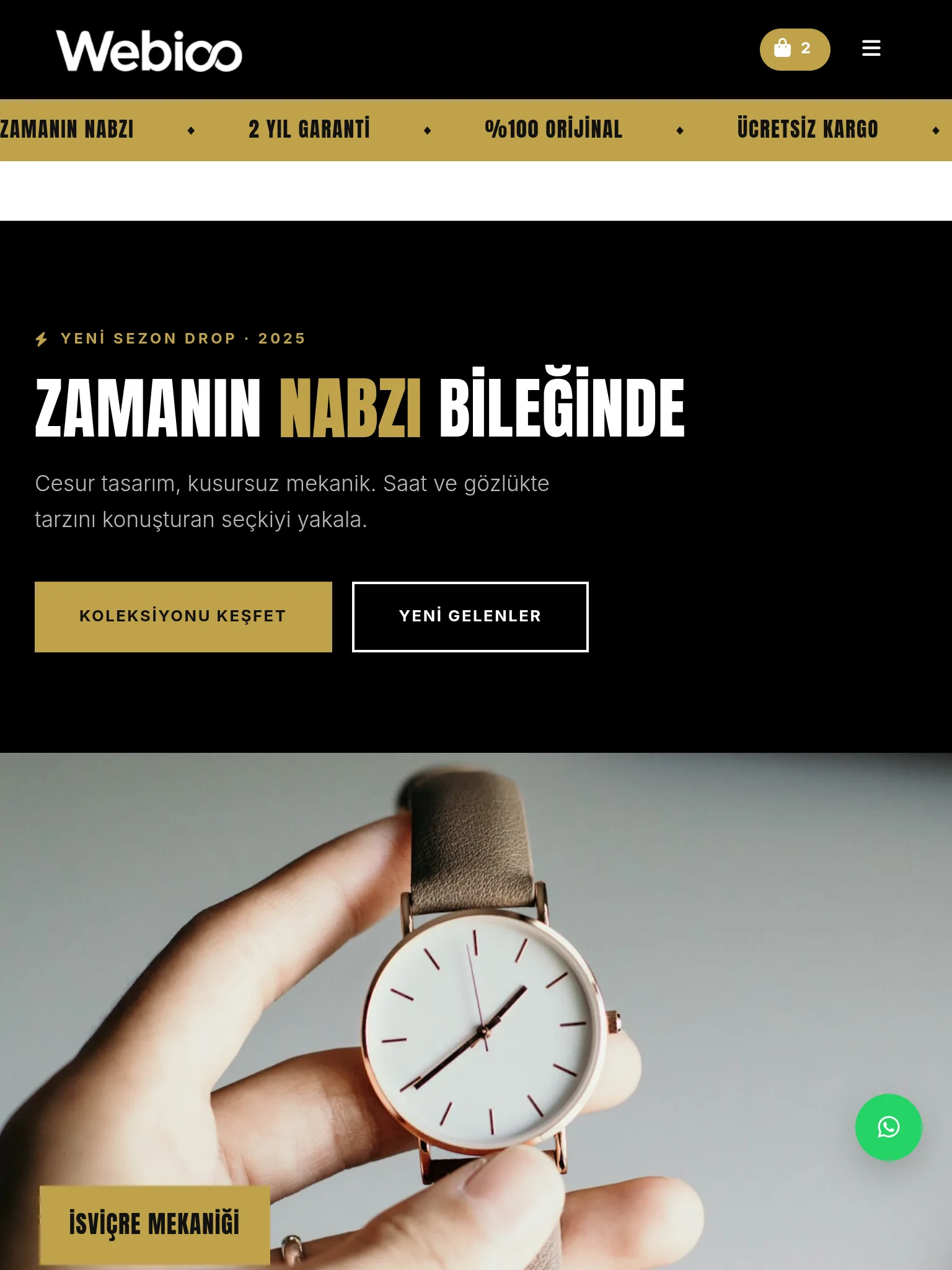 Saat & Gözlük E-Ticaret #3 - Tablet Gorunum
