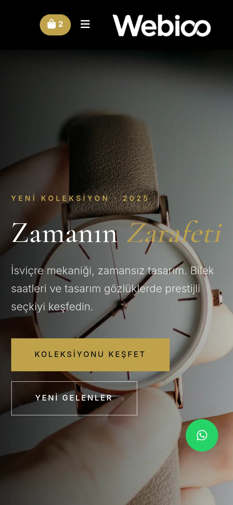 Saat & Gözlük E-Ticaret #4 - Mobil Gorunum