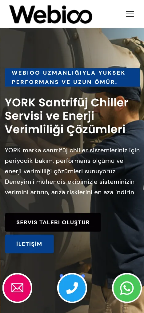 Webioo İklimlendirme Şablonu - Mobil Gorunum