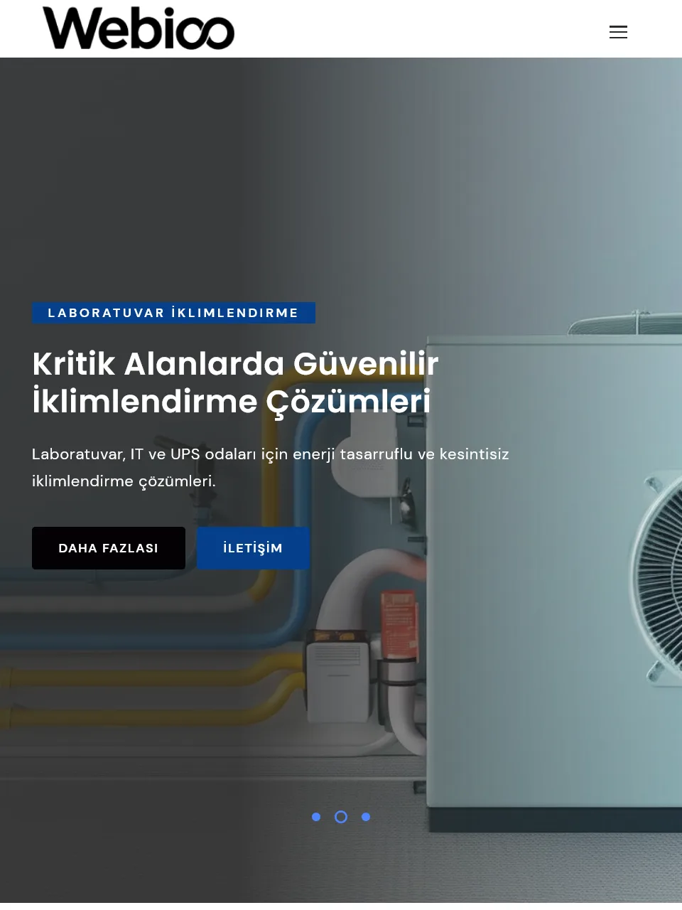 Webioo İklimlendirme Şablonu - Tablet Gorunum