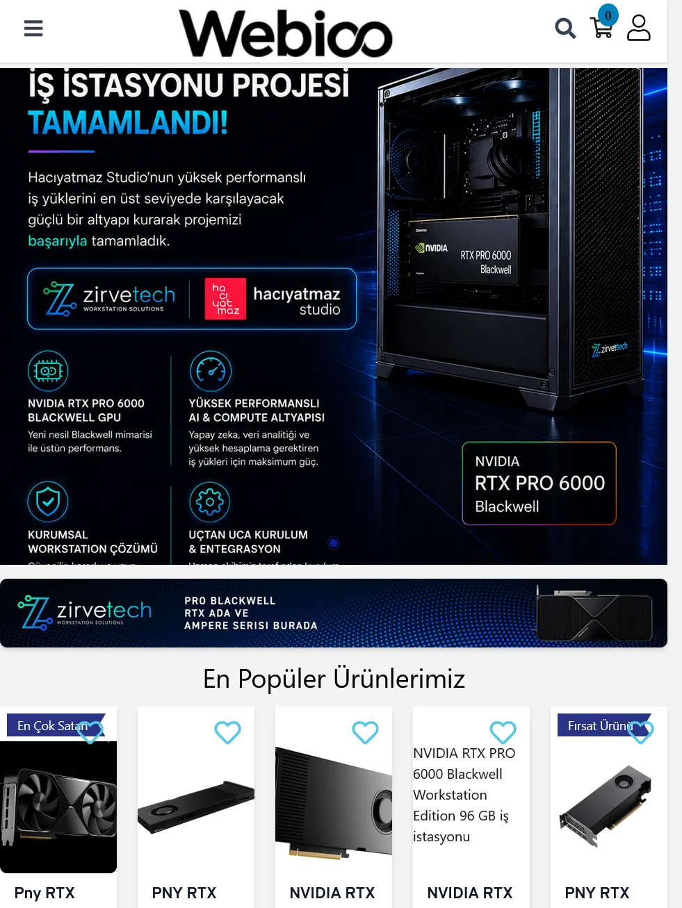 Webioo E Ticaret Şablonu - Tablet Gorunum