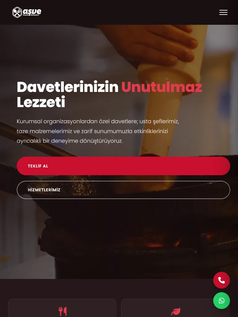 Restorant Şablonu - Tablet Gorunum