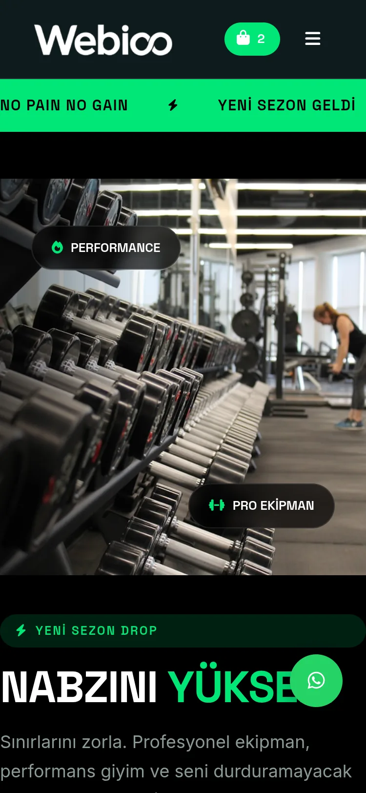 Spor & Outdoor E-Ticaret #6 - Mobil Gorunum