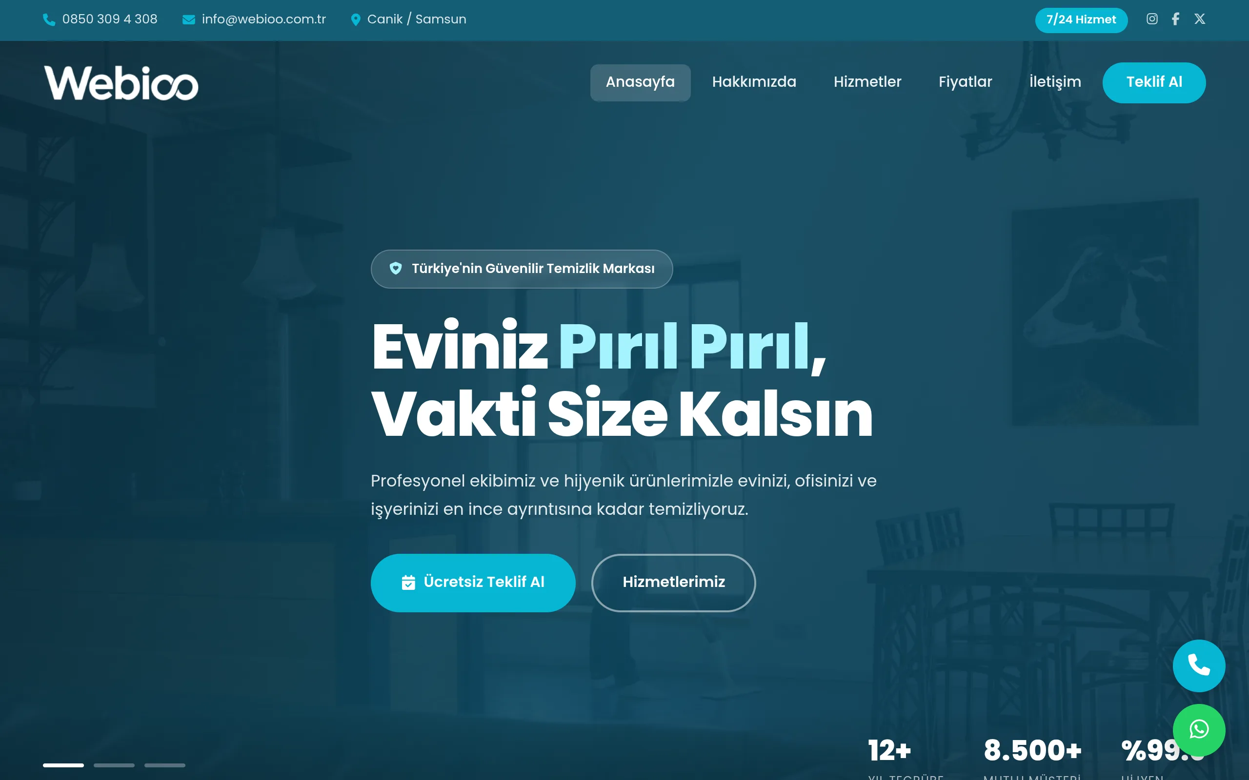 Temizlik Hizmetleri Şablonu #1 - Masaustu Gorunum