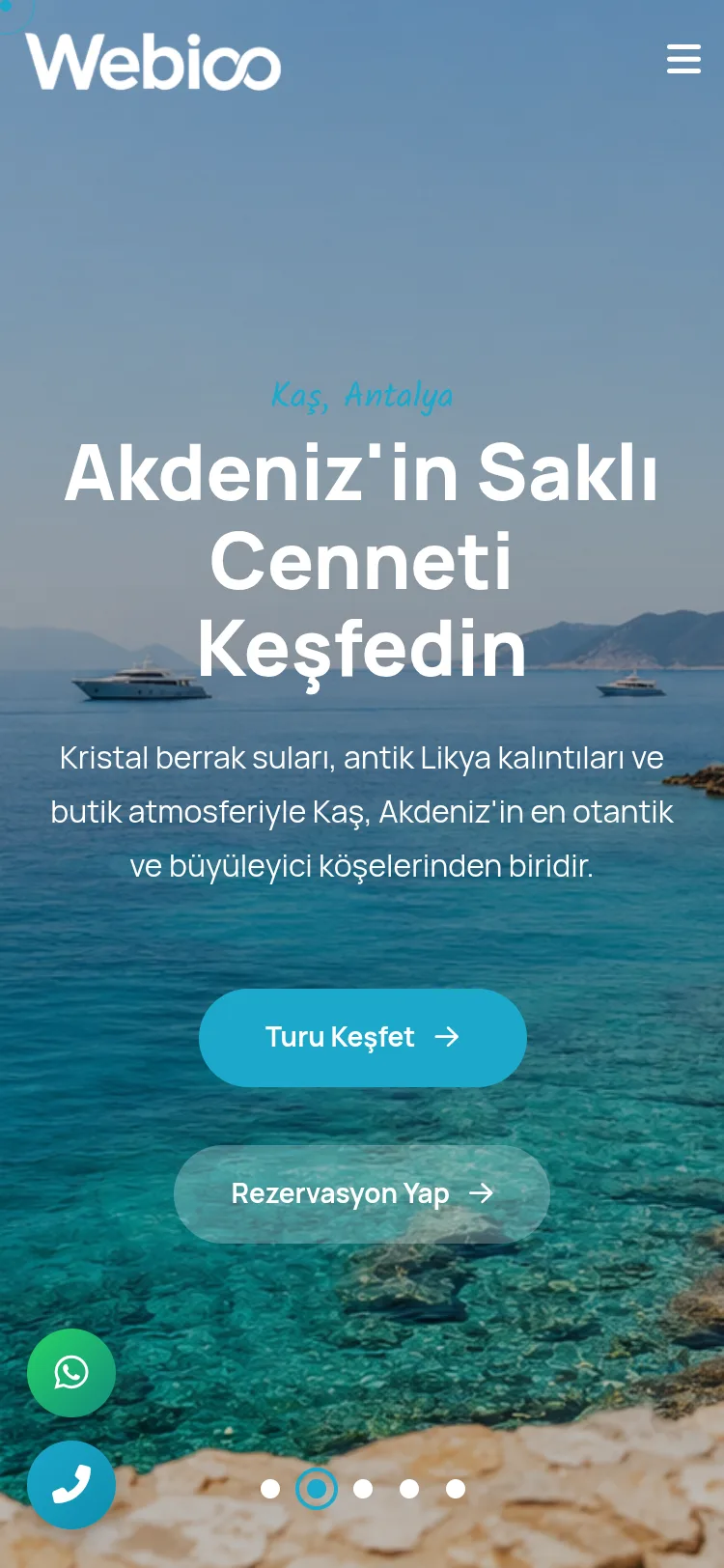 Webioo Ajans Şablonu - Mobil Gorunum