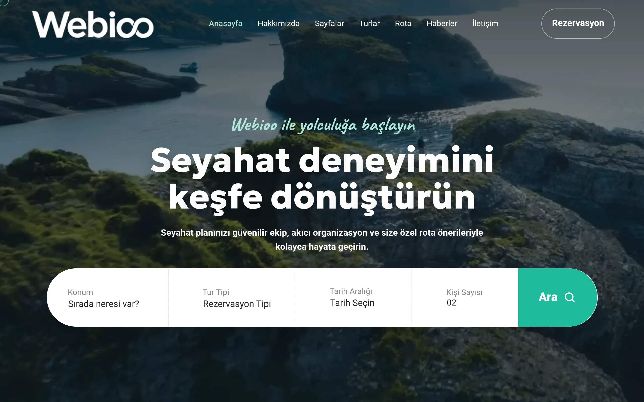 Webioo Ajans Şablonu - Masaustu Gorunum