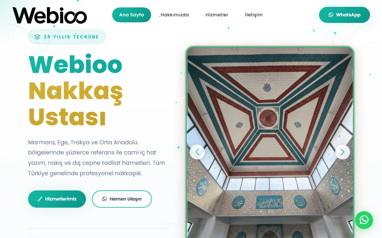 Webioo Dekorasyon Şablonu - Masaustu Gorunum