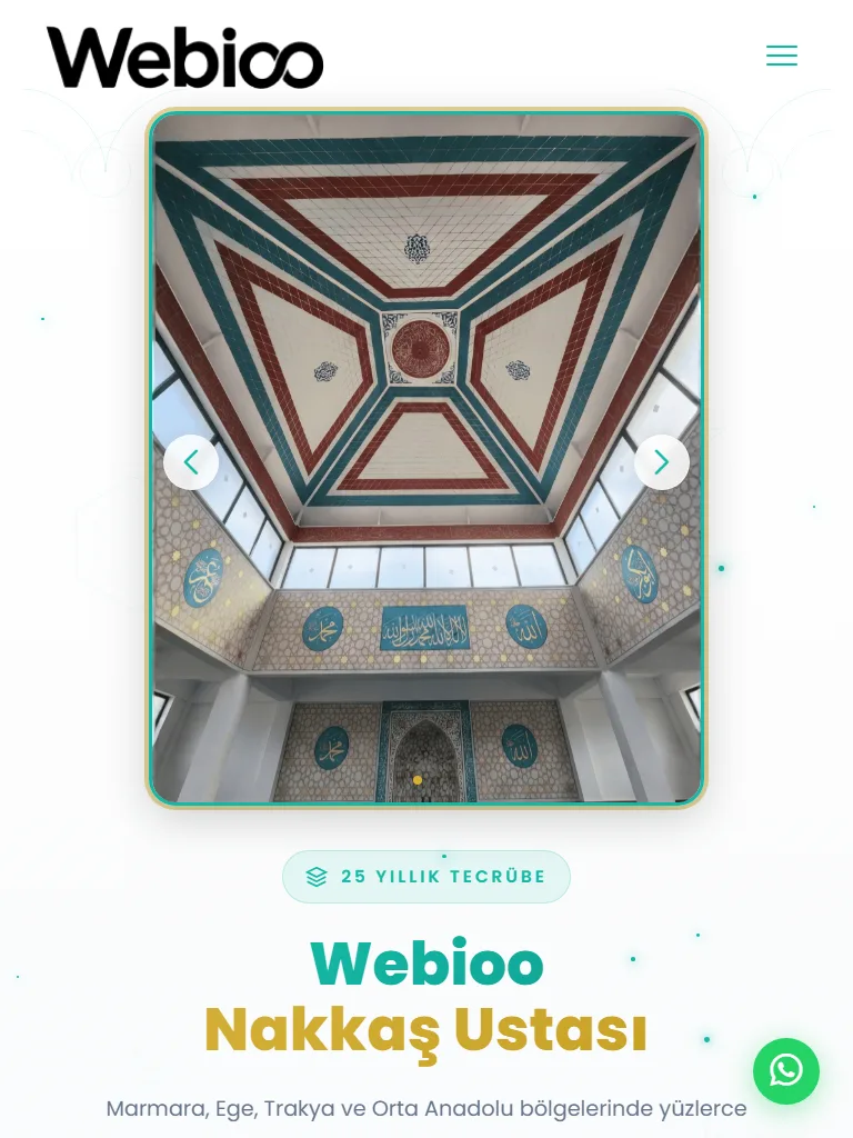 Webioo Dekorasyon Şablonu - Tablet Gorunum