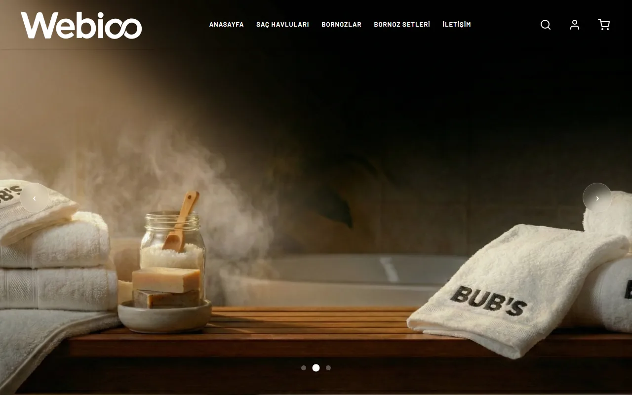 Webioo E Ticaret Şablonu - Masaustu Gorunum