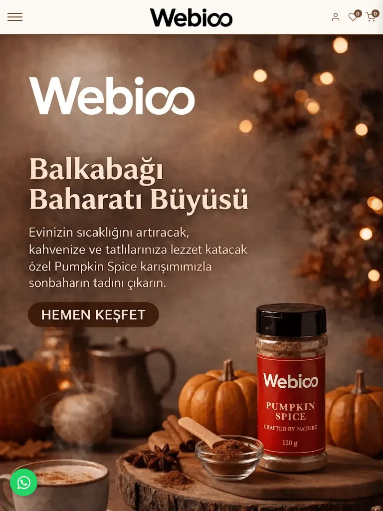 Webioo E Ticaret Şablonu - Tablet Gorunum