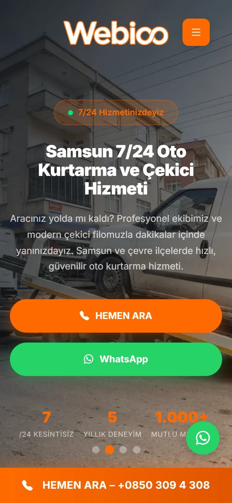 Webioo Otomotiv Şablonu - Mobil Gorunum