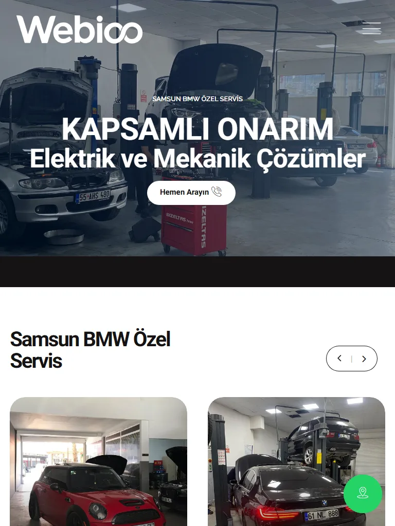 Webioo Otomotiv Şablonu - Tablet Gorunum